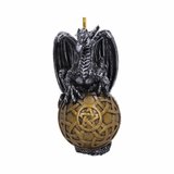 Decoratiune cu agatatoare dragon pe sfera Balthazar - 10cm